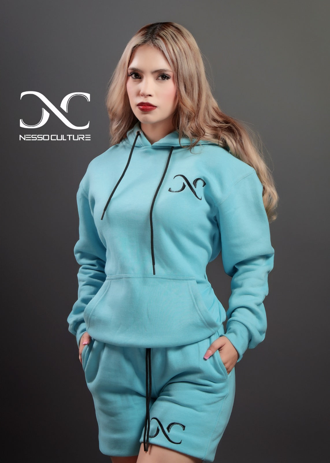 Short and Hoody Fleece Set.