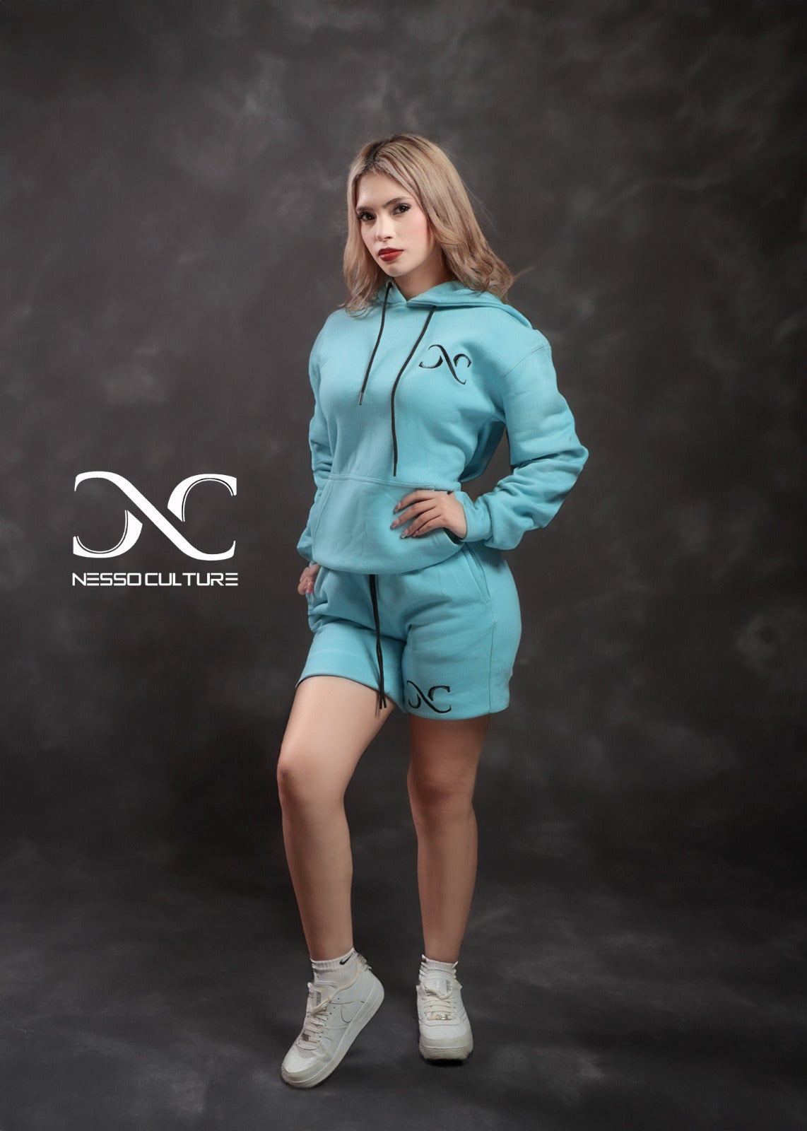 Short and Hoody Fleece Set.