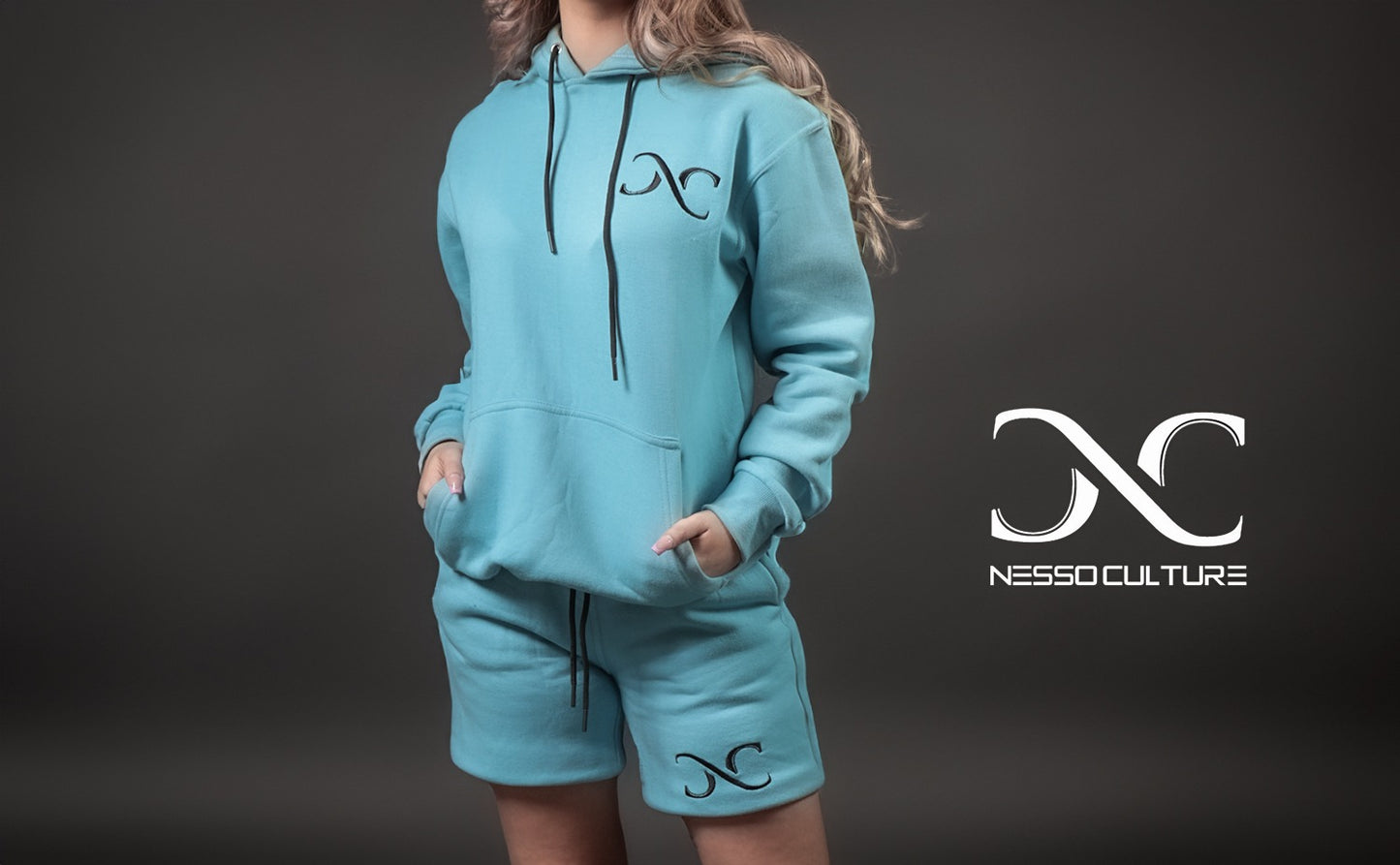 Short and Hoody Fleece Set.