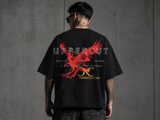 Camiseta manga corta, cuello Redondo Oversize.